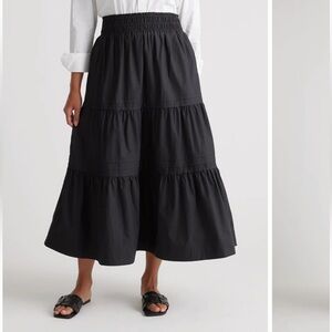 Quince Organic Cotton Maxi Skirt size S NWT